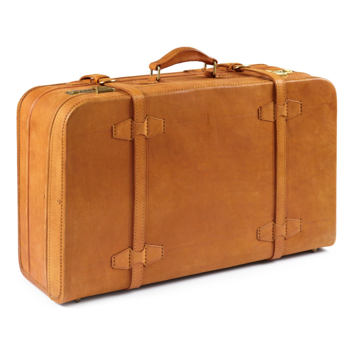 classic leather suitcase