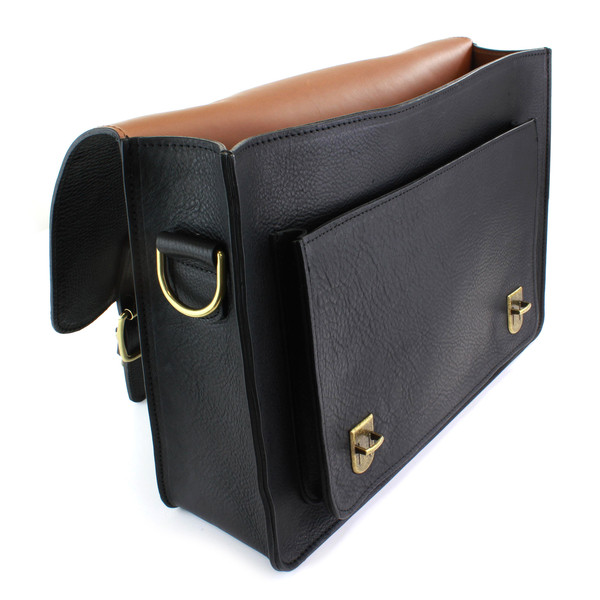 British Belt Company Kingston Satchel Black Pediwear Luggage