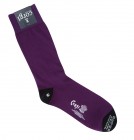 Corgi Socks Purple Heel Toe Contrast