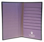 Ettinger Purple Leather Coat Wallet
