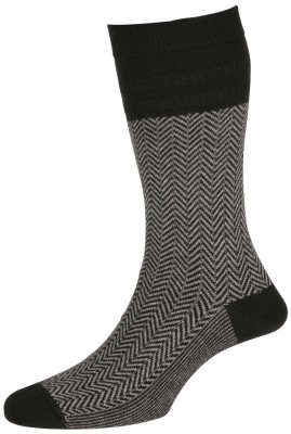 H J Hall Socks Herringbone