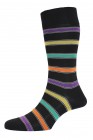 H J Hall Socks Putney Stripe