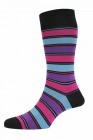 H J Hall Socks Turnpike Stripe