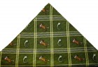 Soprano Accessories Green Fox and Horn Handkerchief