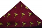 Soprano Accessories Wine Flying Pheasants Handkerchief