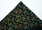 Soprano Accessories Black Small Paisley Handkerchief