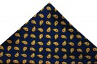 Soprano Accessories Navy Small Paisley Handkerchief