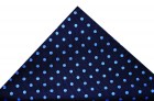 Soprano Accessories Navy With Blue Polka Dot