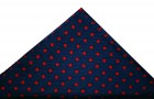 Soprano Accessories Navy With Red Polka Dots