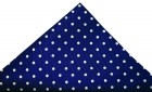 Soprano Accessories Navy With White Polka Dot