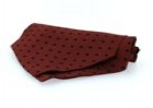 Soprano Accessories Burgundy with Navy Polka Dots