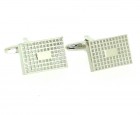 Soprano Accessories Rectangle Solid Grid Silver
