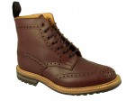 Trickers Stow - Burgundy Waxy Commando