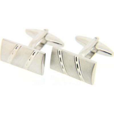 Soprano Accessories Metal Rectangle with Diagonal Stripe