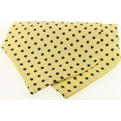 Soprano Accessories Yellow & Black Polka Cravat