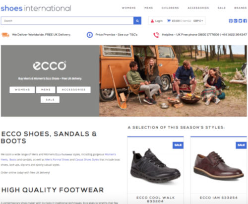 ecco shoes website