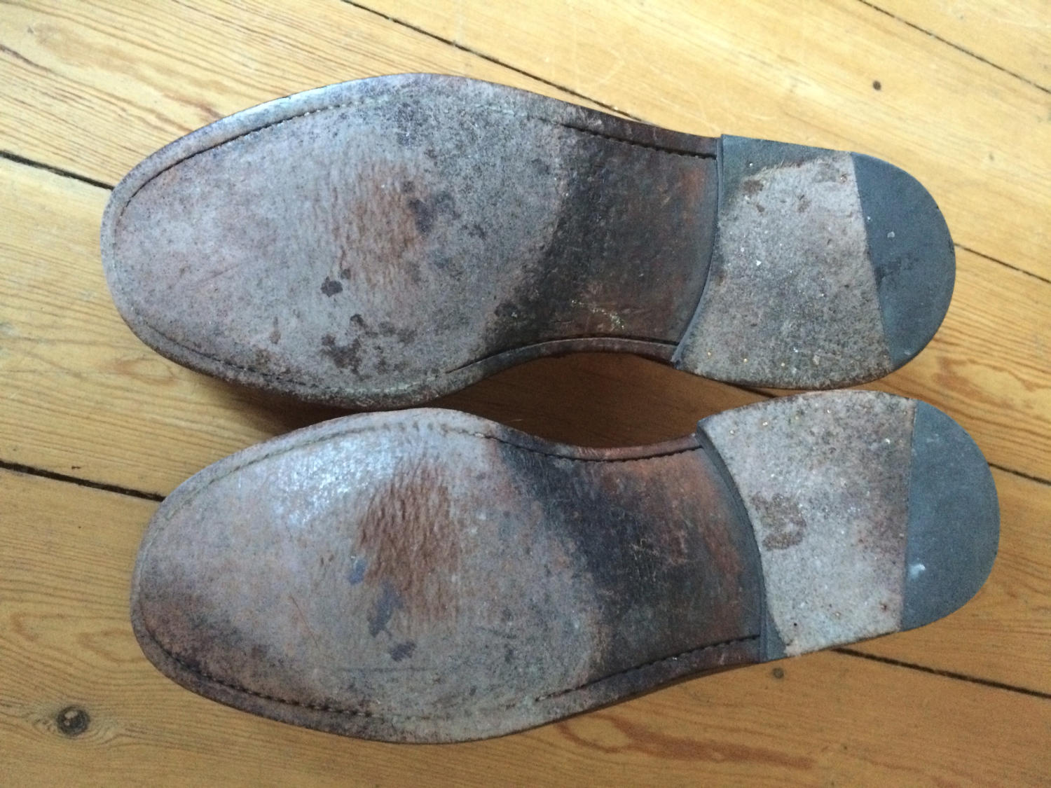 worn out Archie soles Grenson Archie from 2010