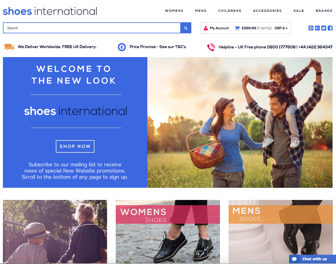 Shoes International Web Site