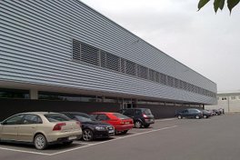 Front of the factory