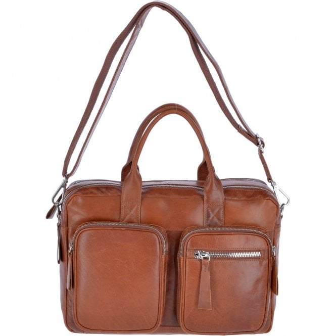 Ashwood Leather 1662 Heavy Duty Double Zip Laptop Bag