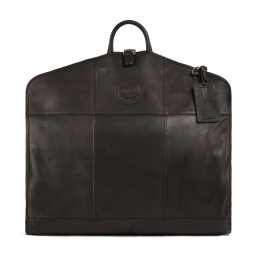 Ashwood Leather 8145 Folding Suit Carrier Brown