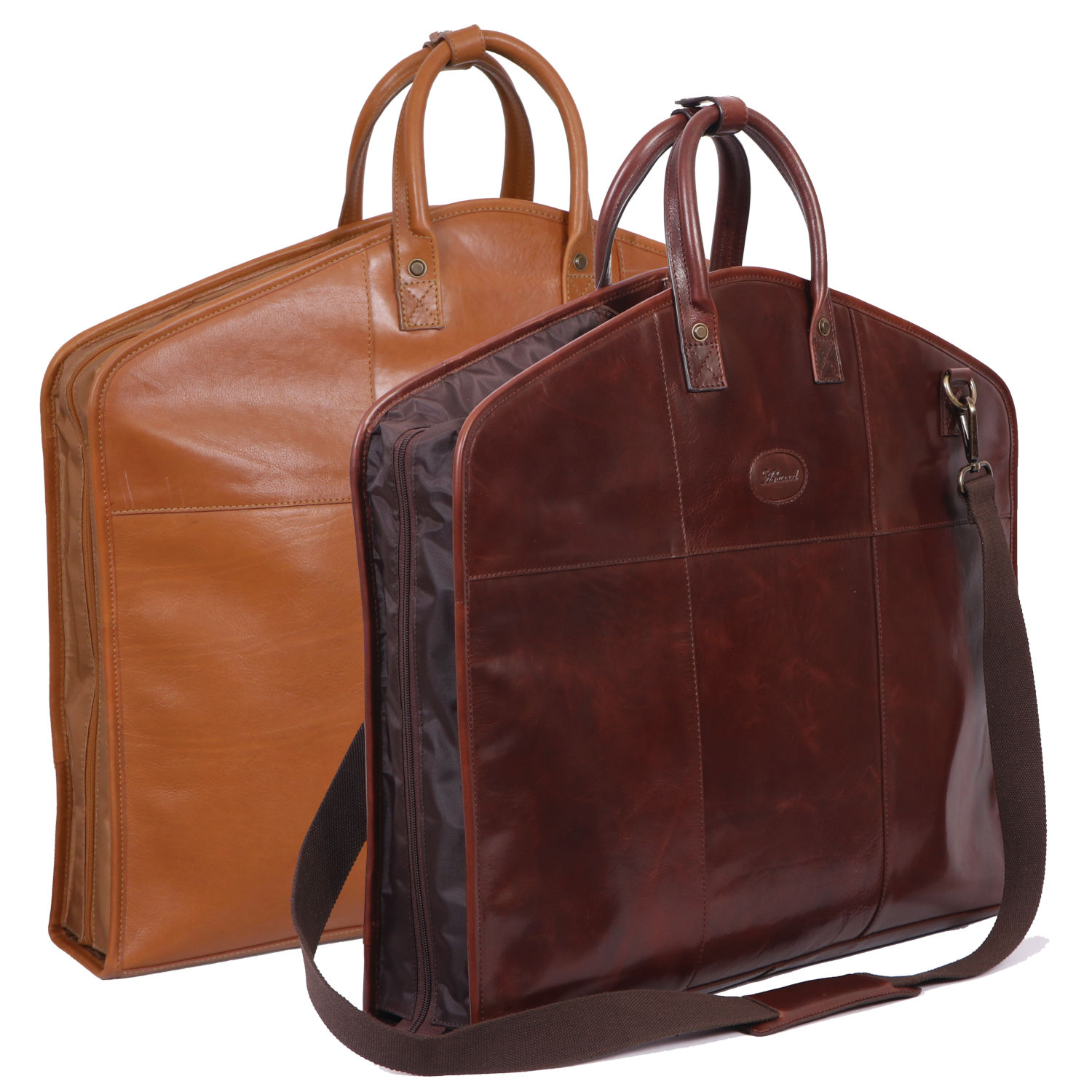 Ashwood Leather 8145 Gusseted Suit Carrier Pediwear Luggage