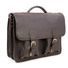 Ashwood Leather Chelsea 8190 Briefcase Brown