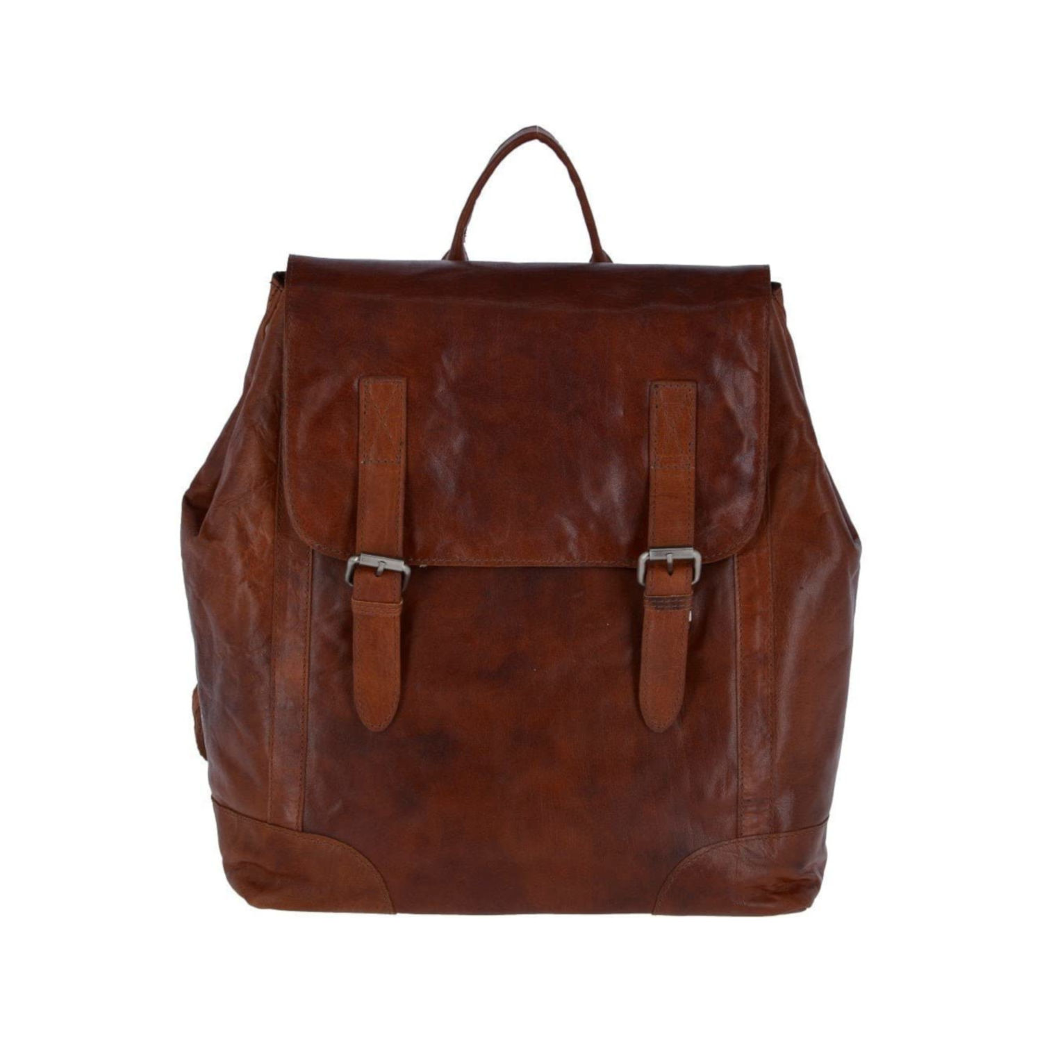 smart leather rucksack