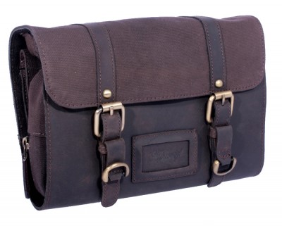 Ashwood Leather Hanging Washbag 7010