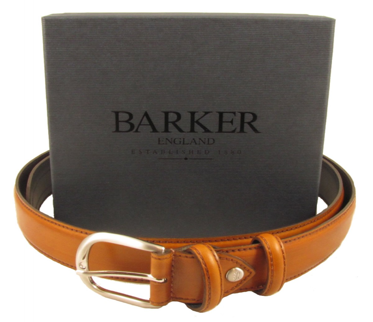 Barker Brogue Belt Cedar - Pediwear 