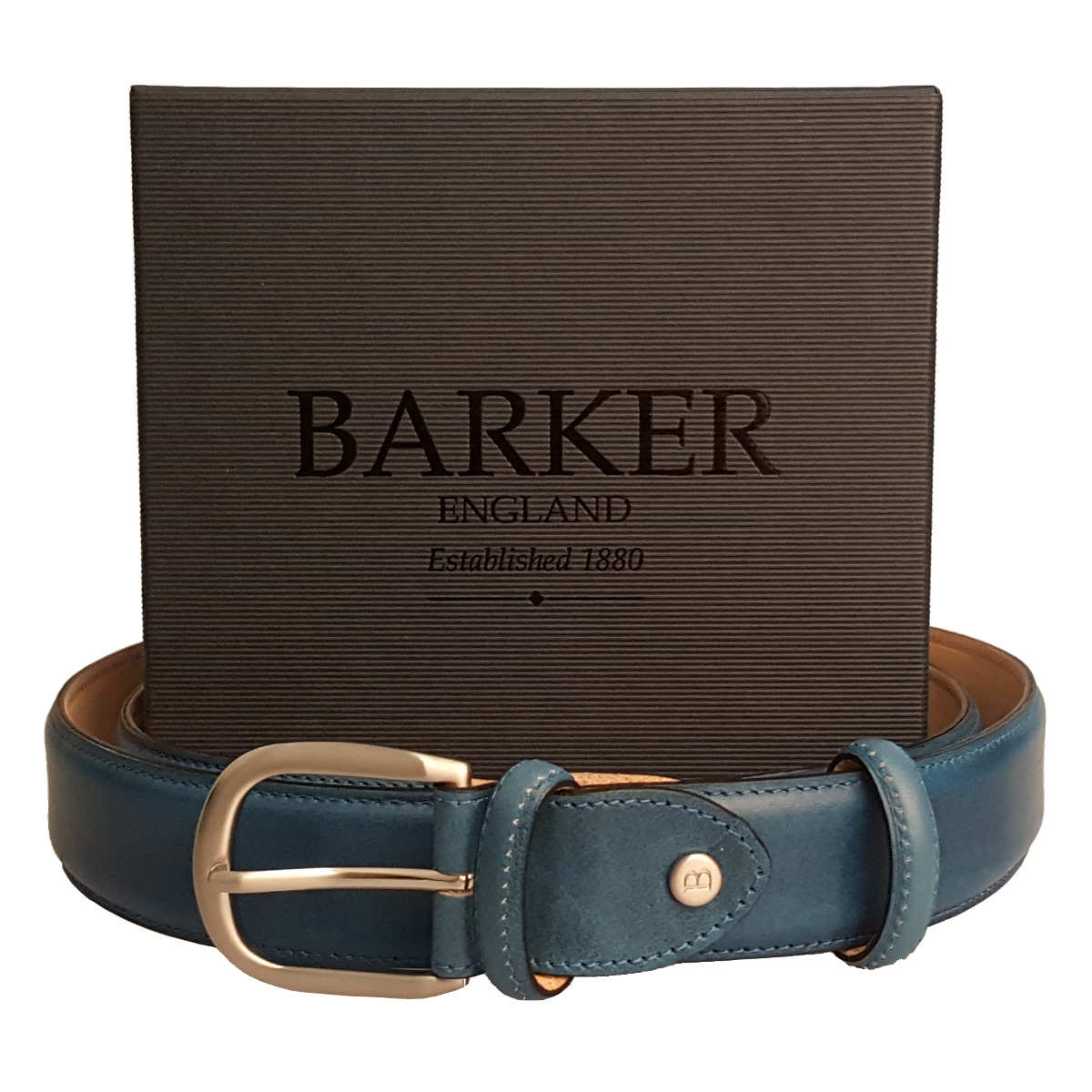 Barker Hand Painted Blue Belt