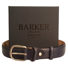 Barker Hand Painted Navy Belt