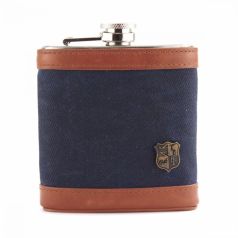 British Belt Company Langdale Hipflask Navy