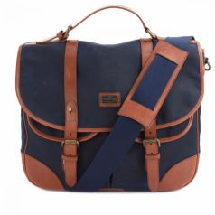 British Belt Company Langdale Satchel Navy