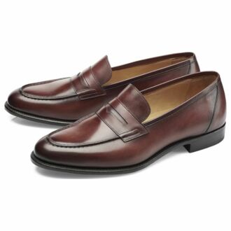 Carlos Santos Penny Loafer 9176 Wine Shadow
