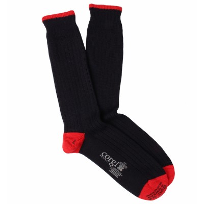 Corgi Socks Premium Wool Navy