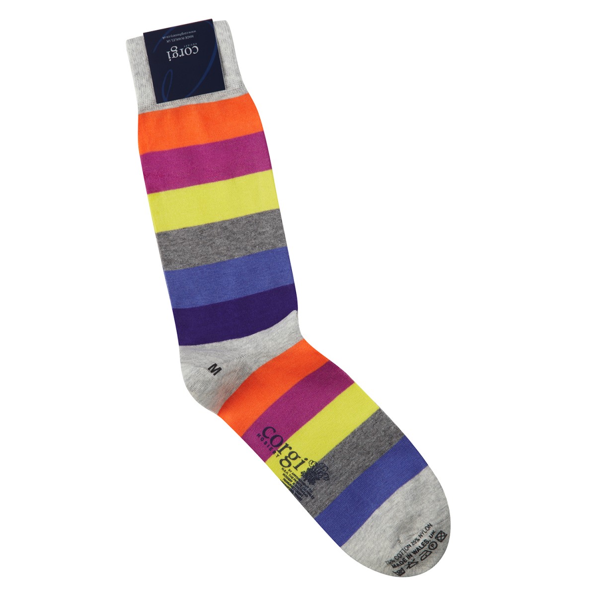 Corgi Socks Wide Stripe Marl - Pediwear Accessories