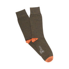 Corgi Socks Wool Heel Contrast