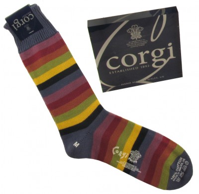 Corgi Socks Purple Stripe