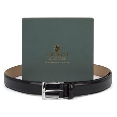 Crockett and Jones Black Calf Leather Belt