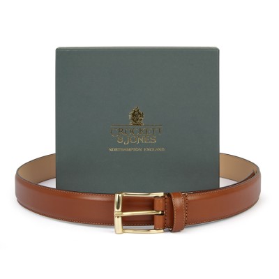 Crockett and Jones Tan Calf Leather Belt