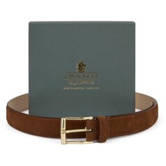 Crockett and Jones Tobacco Suede Belt