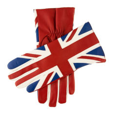 Dents London Mens Leather Union Jack Gloves