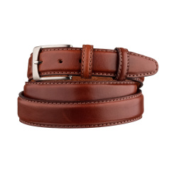Edward and James Burgundy Leather Belt