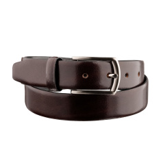 Edward and James Dark Brown Feathered Edge Belt