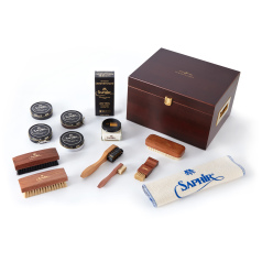 Edward and James Saphir Luxury Plus Suede Valet Box