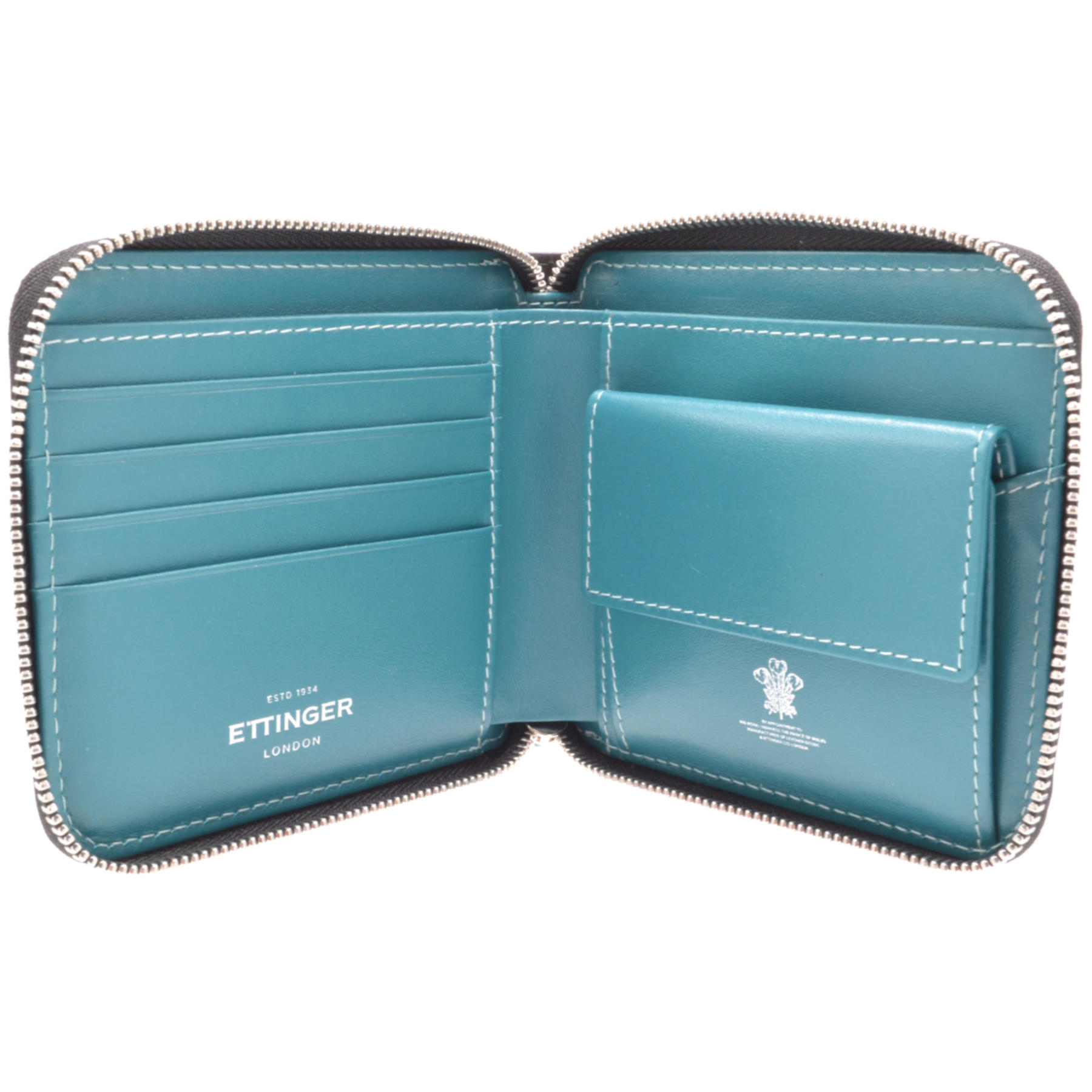 Ettinger Sterling Zip Wallet 4 CC Purse ST2097