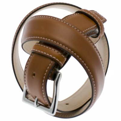 Ettinger 35 mm Dark Tan Waxy Leather Belt ET57