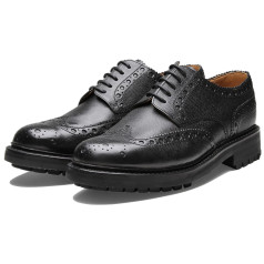 Grenson archie c black grain