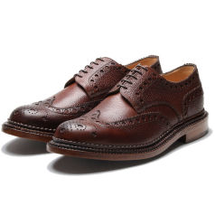 Grenson archie triple welt dark brown grain